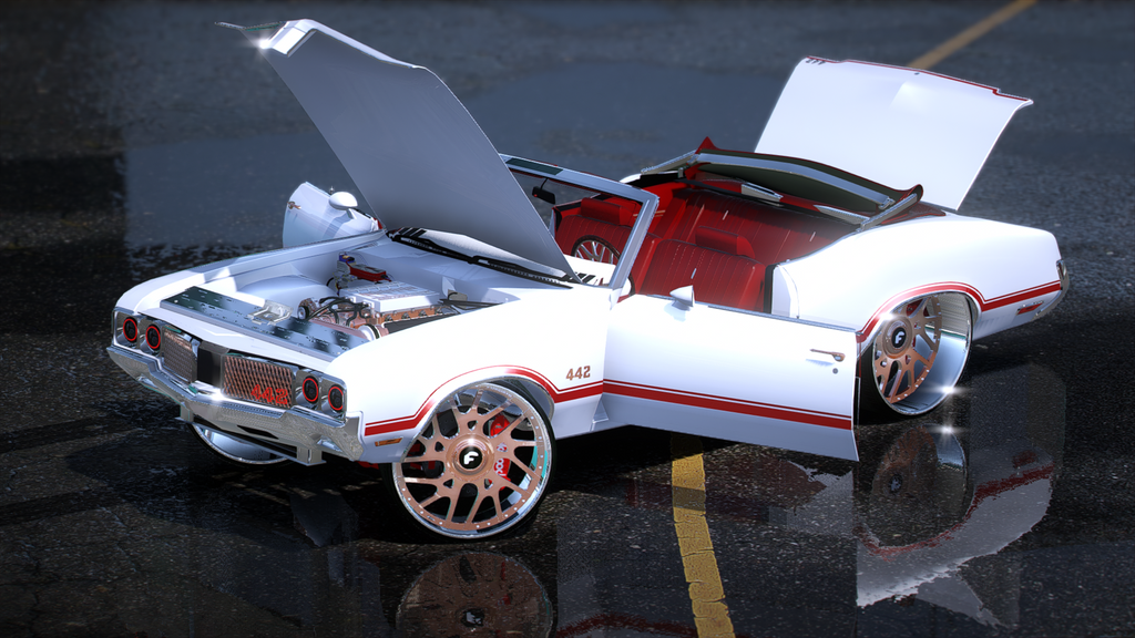 1970 442 Cutlass Vert