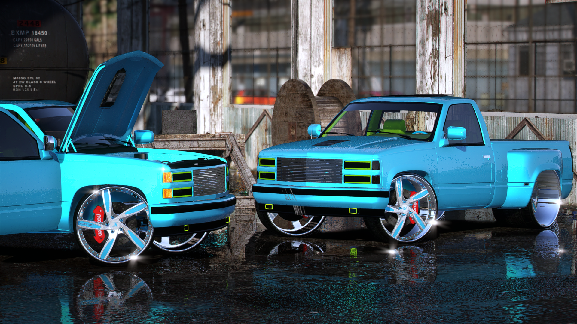 1994 BabyDually Silverado on CF MOB