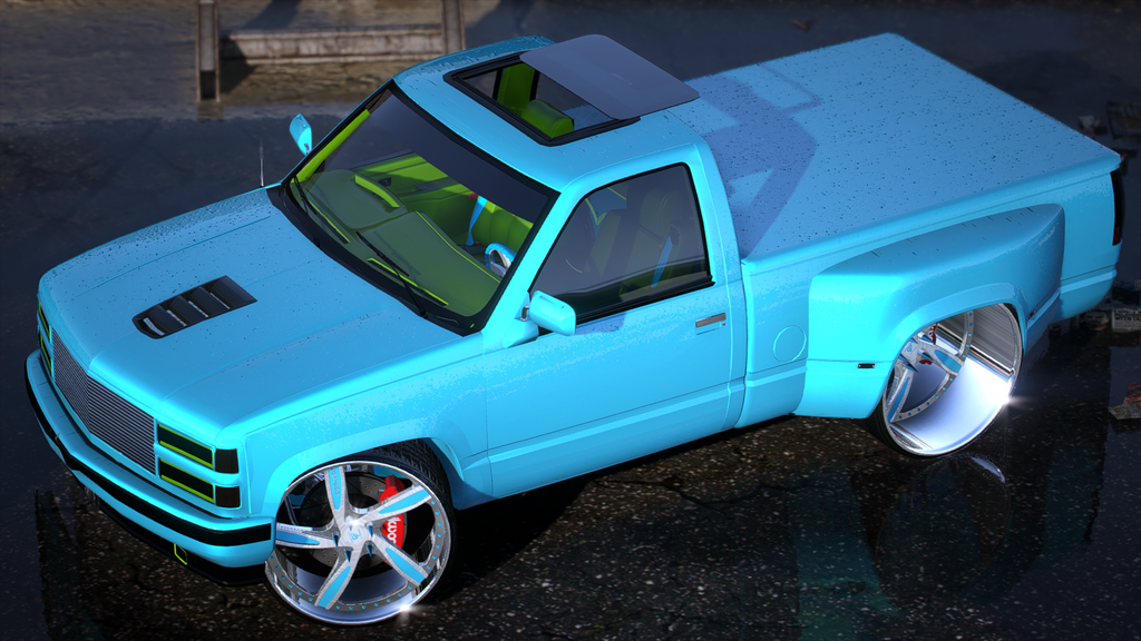 1994 BabyDually Silverado on CF MOB