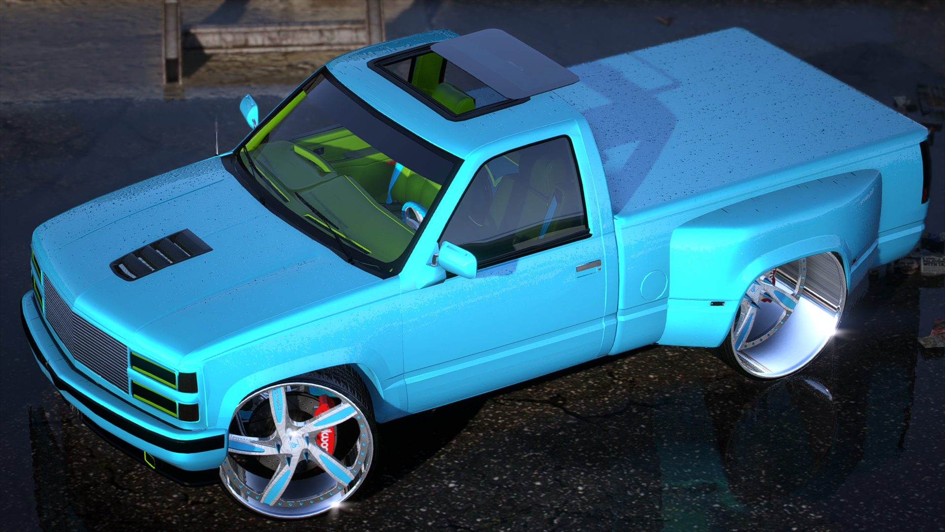 1994 BabyDually Silverado on CF MOB