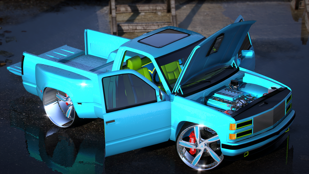 1994 BabyDually Silverado on CF MOB