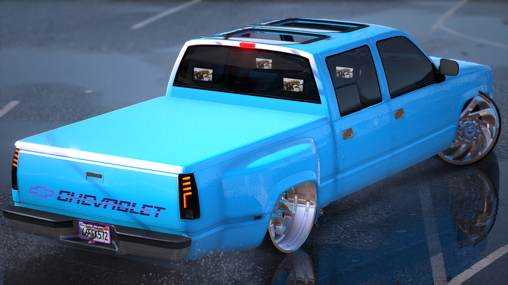 94 Bagged OBS Dually w/Trailer