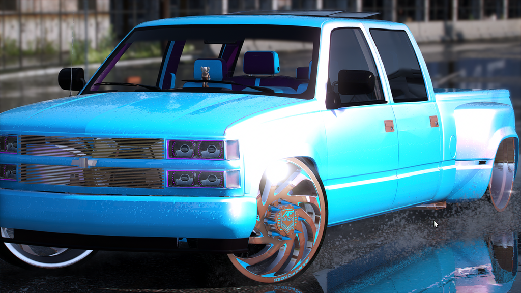 94 Bagged OBS Dually w/Trailer