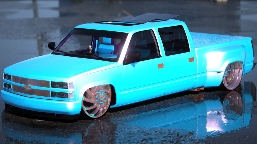94 Bagged OBS Dually w/Trailer
