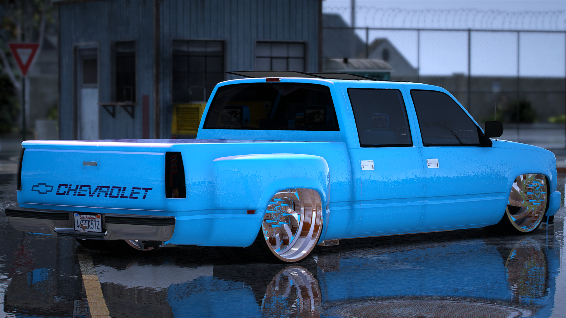 94 Bagged OBS Dually w/Trailer