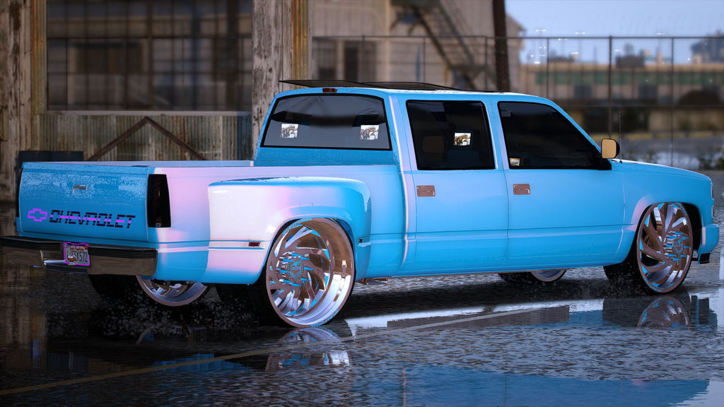 94 Bagged OBS Dually w/Trailer