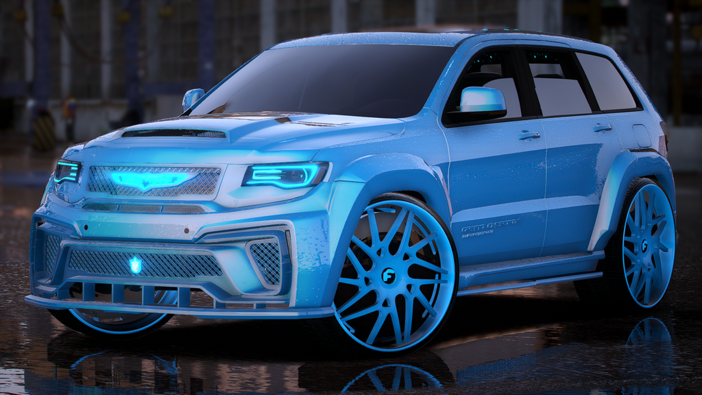 Cj on 32s Tiff Blu Trackhawk