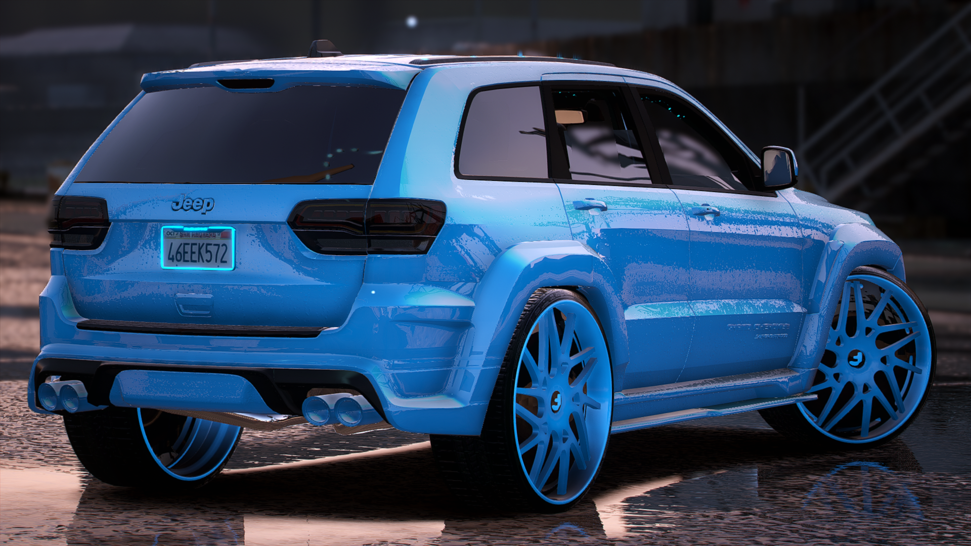 Cj on 32s Tiff Blu Trackhawk