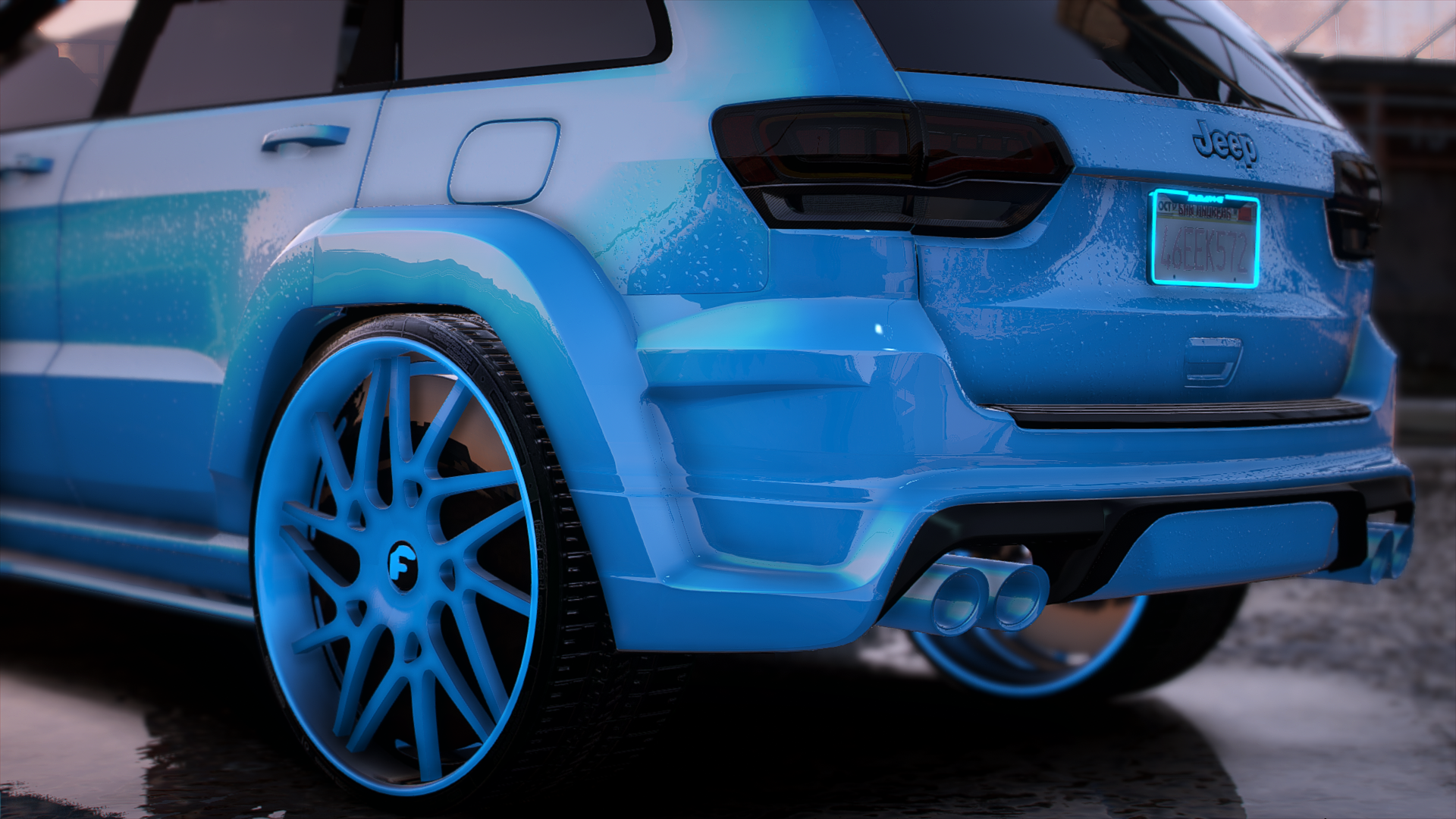 Cj on 32s Tiff Blu Trackhawk