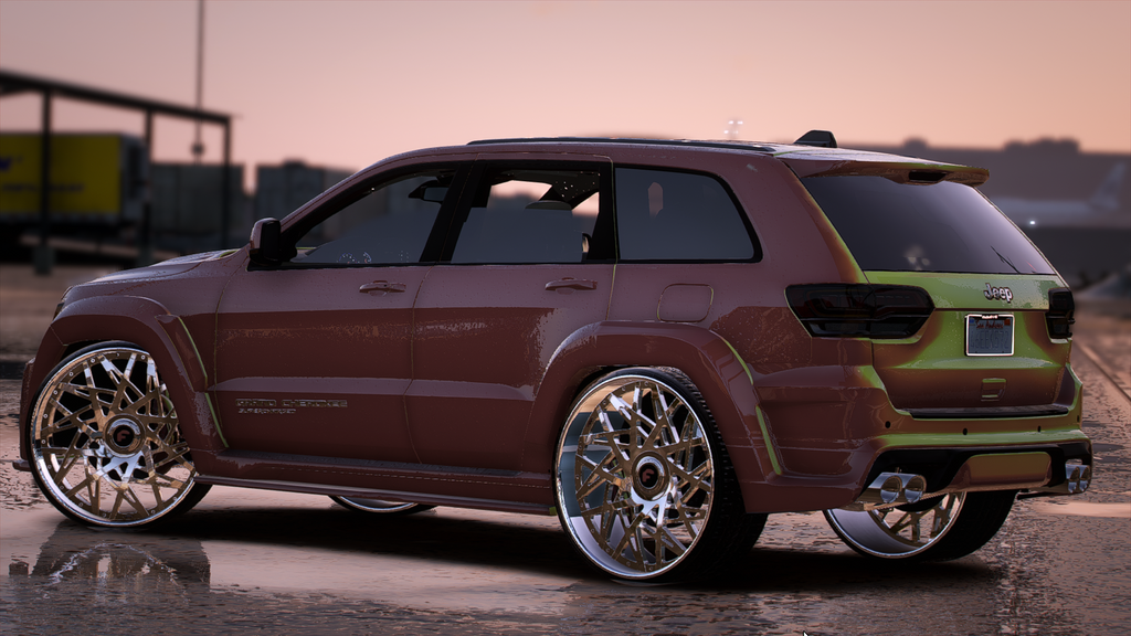 Cj on 32s Peach Trackhawk