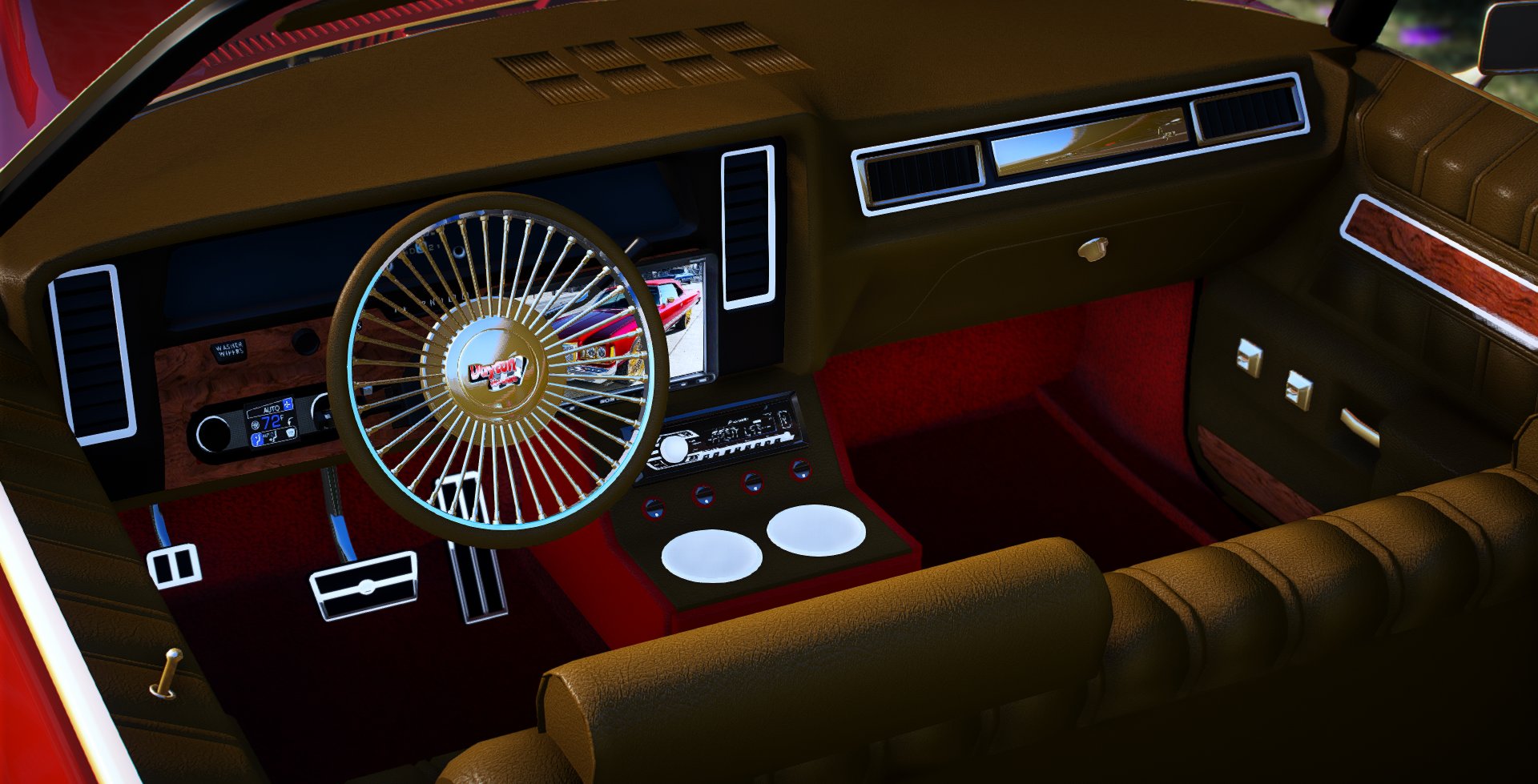 1974 Caprice Vert on Spokes