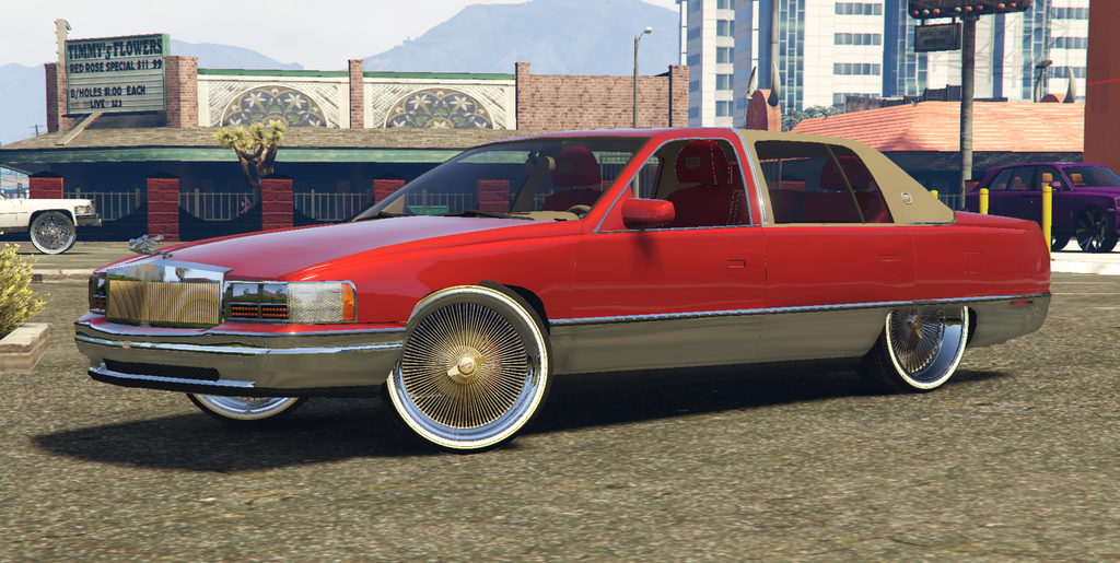 1995 Cadillac Deville on Spokes