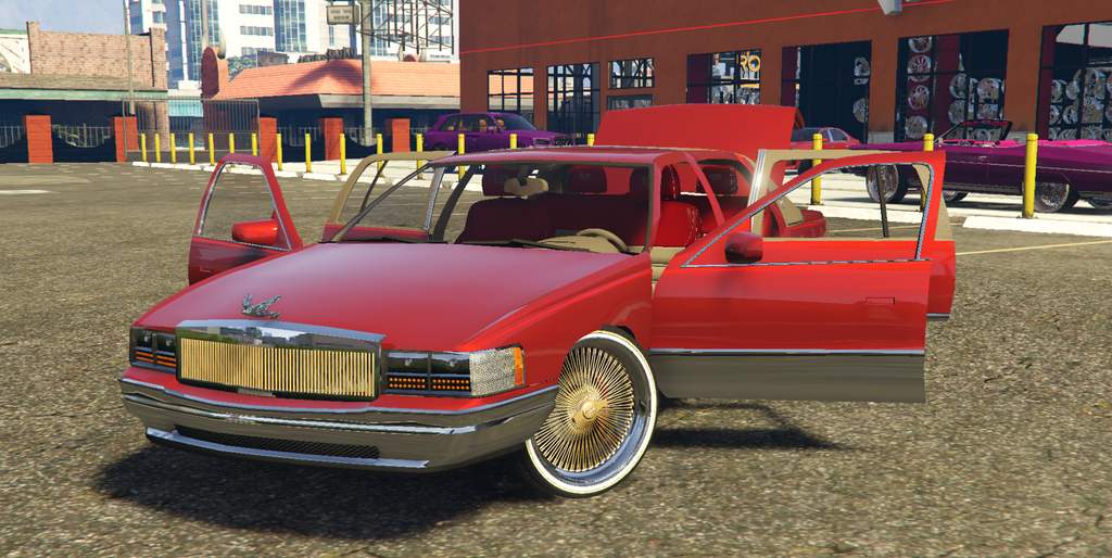 1995 Cadillac Deville on Spokes