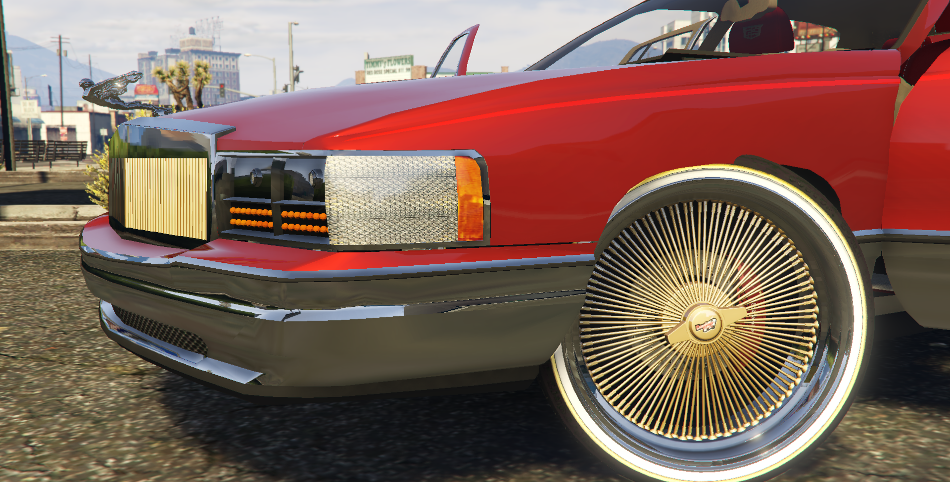 1995 Cadillac Deville on Spokes