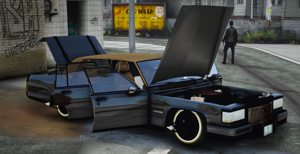 1990 Fleetwood Blk Caddy Slab